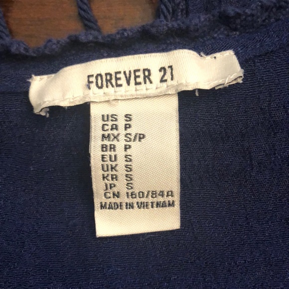 Blue Forever 21 Top - Picture 3 of 3